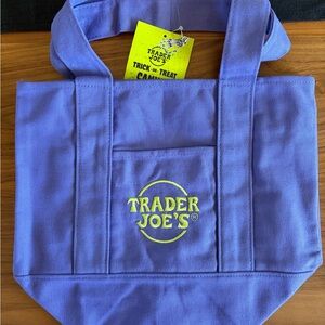 Trader Joe's Purple Trick or Treat Mini Tote